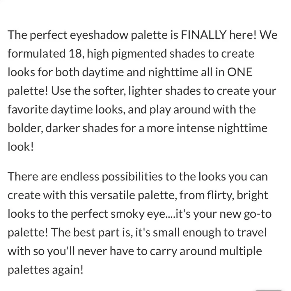 🌸 KAB COSMETICS DAY + NIGHT EYESHADOW PALETTE